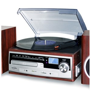 Platine vinyle hifi retro multifonction