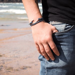 Bracelet corde hameçon homme marin bb