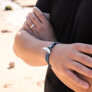Bracelet corde baleine homme marin bb