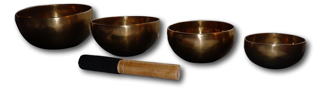 Set de 4 bols chantants tibétains