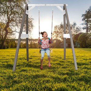 Portique 1 balançoire en bois axi