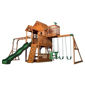 Grande aire de jeux en cèdre playset sk