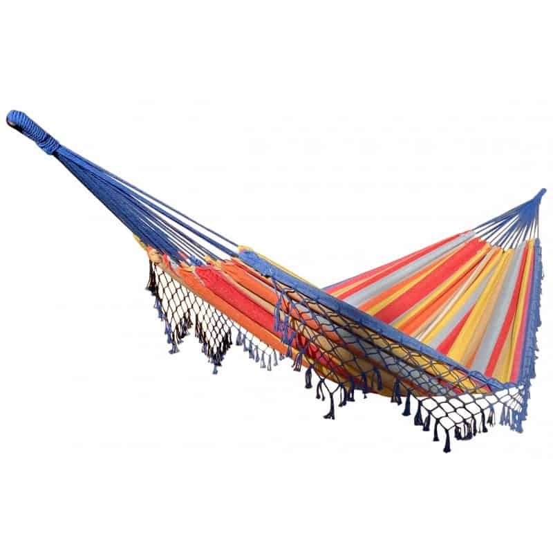 Hamac - Hamac double multicolores avec franges
