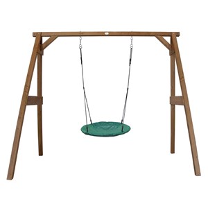 Portique en bois avec balançoire - sièg