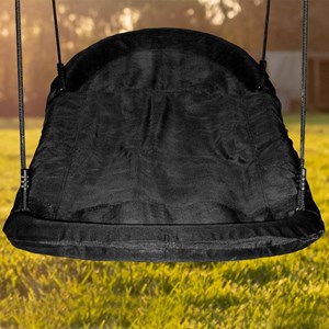 Portique en bois marron avec balançoire