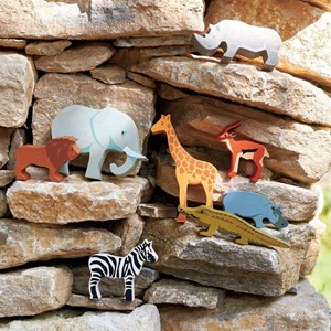 Animaux en bois - eléphant -