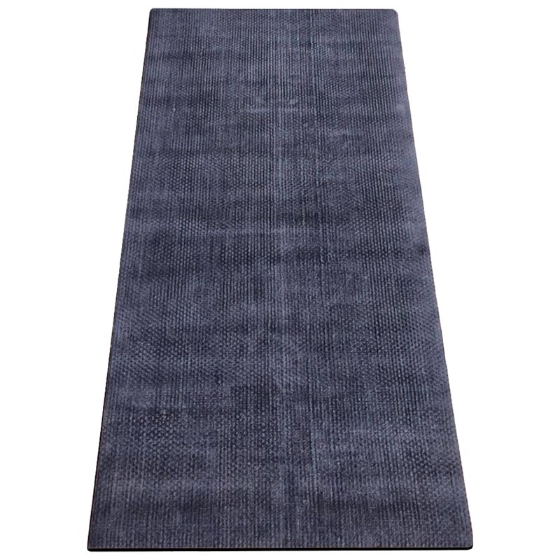 Tapis yoga naturel gomme & jute gris 4mm