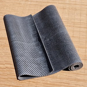 Tapis yoga naturel gomme & jute gris 4mm