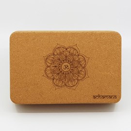 Bloc de yoga liège mandala - ep 7,5 cm