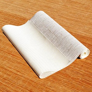Tapis yoga bio latex et jute blanc 4mm