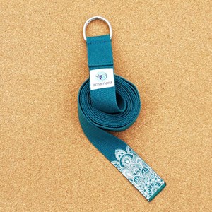 Pack 2 blocs yoga liège + sangle verte