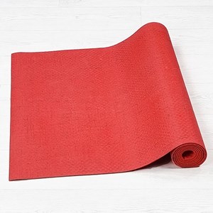 Tapis yoga bio latex-jute corail 4mm