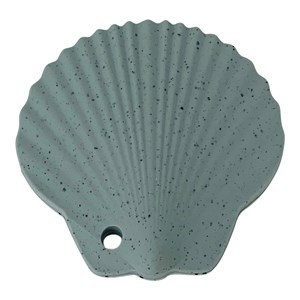 Hochet de dentition coquillage bleu