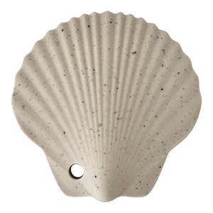 Hochet de dentition coquillage beige
