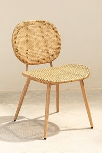 Chaise en osier ronde