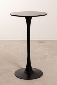 Table haute tulipe noir 60cm