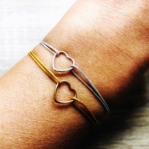 Bracelet mon cœur argenté