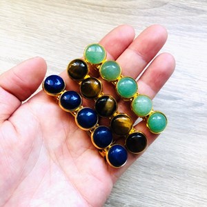 Barrette estelle œil de tigre brune