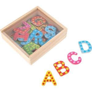 Lettres aimantées en bois pour enfant