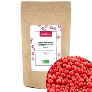 Baies roses de madagascar bio - 100g