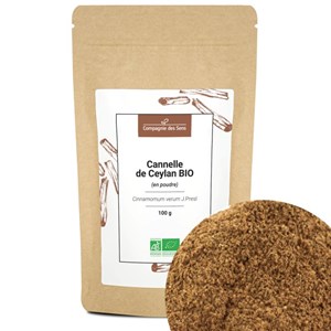 Cannelle de ceylan bio - 100g - en poudre