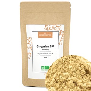 Gingembre bio - 100g - en poudre