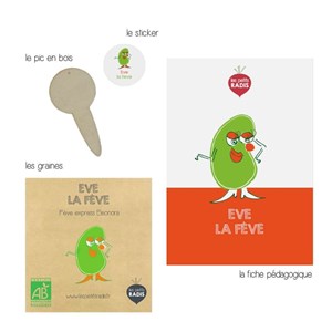 Mini kit de graines bio d'eve la fève
