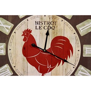 Horloge ancienne murale bistrot le coq