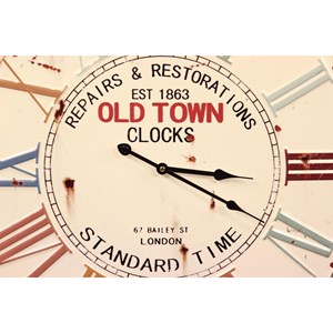 Horloge ancienne old town clocks métal