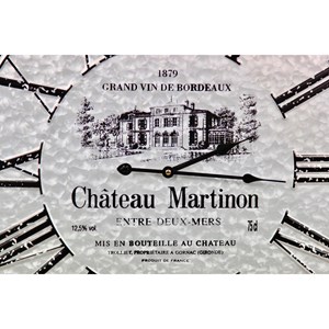 Horloge ancienne metal château martinon