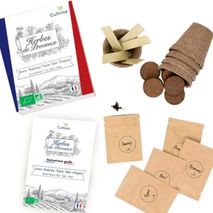 Kit prêt à pousser herbes provence bio