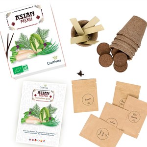 Kit prêt à pousser menu asiatique bio*