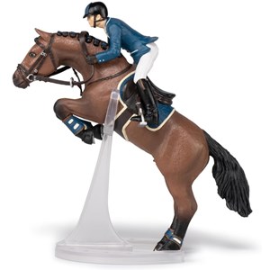 Figurine cheval de saut d'obstacle et so