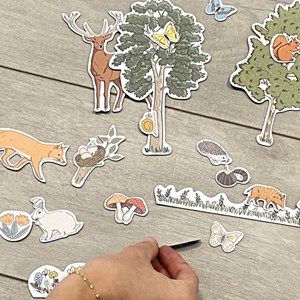 Jeu de magnets - dans la forêt