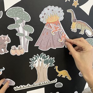 Jeu de magnets - le monde des dinosaures