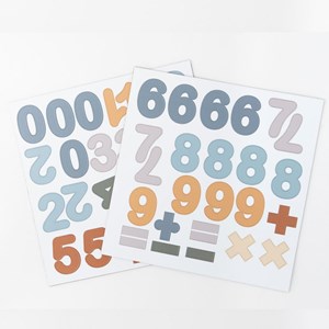 Chiffres magnetiques bleu caramel