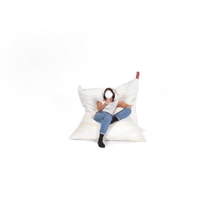 Pouf en toile de montgolfière recyclée