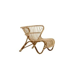 Fauteuil lounge en rotin naturel