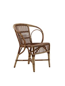 Chaise repas en rotin antique
