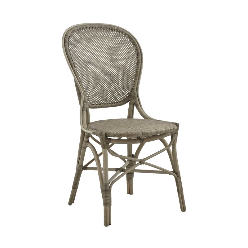 Sika Design - Chaise repas en rotin taupe