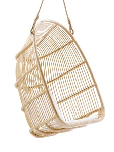 Fauteuil suspendu en rotin naturel