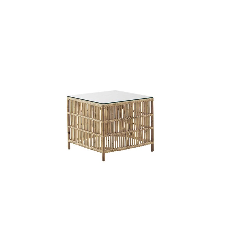 Sika Design - Tables basse carrée en rotin naturel