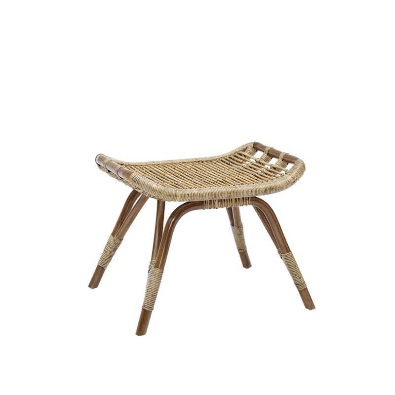 Sika Design - Repose-pieds en rotin antique