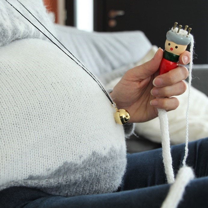 Kit DIY tricotin - le cadeau idéal pour une femme enceinte Couleur Blanc
