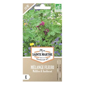 Mélange fleuri bio mellifère et