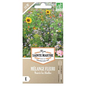 Mélange fleuri bio nourrir les abeilles
