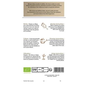 Mélange fleuri bio nourrir les abeilles