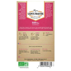 Graines à semer - radis raxe bio
