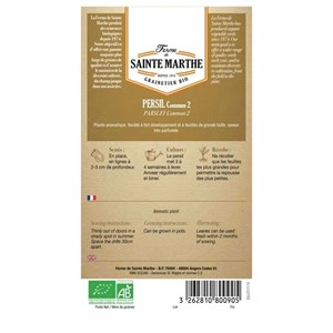 Graines à semer - persil bio