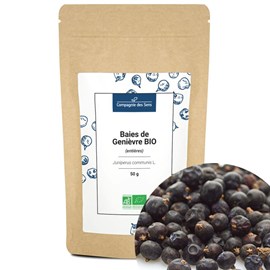 Baies de genièvre bio - 50g - baies entières